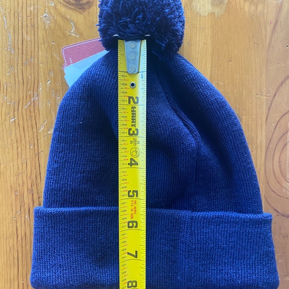 NWT American Needle Navy Pom Beanie - Picture 3 of 7